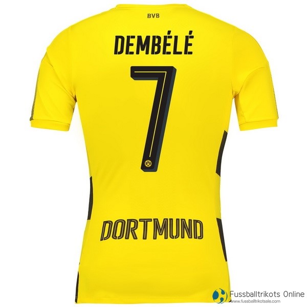 Borussia Dortmund Trikot Heim Dembele 2017-18 Fussballtrikots Günstig